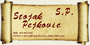 Stojak Pejković vizit kartica